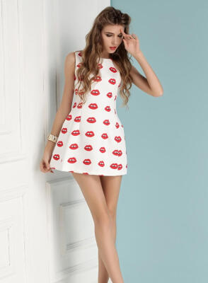 Lovaru ™New 2015 fashion Fashion Women Casual Dress Lips Large Size Office Dress Black White Women Summer Dress Lips Dress
Lovaru ™New 2015 fashion Fashion Women Casual Dress Lips Large Size Office Dress Black White Women Summer Dress Lips Dress