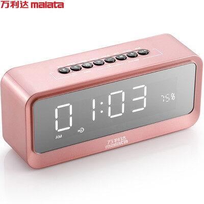 Malata Audio Bluetooth Speaker Card Сабвуфер Мобильный настольный будильник Мини-зеркало Звук S66 Розовое золото
Malata Audio Bluetooth Speaker Card Сабвуфер Мобильный настольный будильник Мини-зеркало Звук S66 Розовое золото