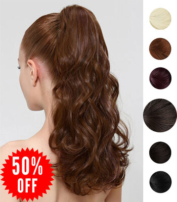 Rhyme Light Brown 16 85g Curly Ponytail Wig Wrap Around Synthetic Hair Clip in Hair Extensions Long Natural Curly Wavy Hair piece
Rhyme Light Brown 16 85g Curly Ponytail Wig Wrap Around Synthetic Hair Clip in Hair Extensions Long Natural Curly Wavy Hair piece