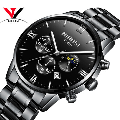 NIBOSI Famous Brand Watches Men Leather Band Fashion Luxury Full Steel Clock Quartz Wristwatch Male Watch Relogio Masculino Casual
NIBOSI Famous Brand Watches Men Leather Band Fashion Luxury Full Steel Clock Quartz Wristwatch Male Watch Relogio Masculino Casual