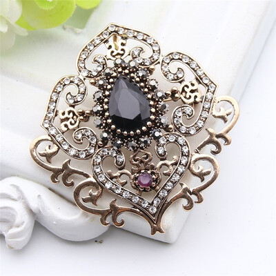 New Turkish Brooch Pendant Dual-Purpose Women Jewelry Antique Gold Color Rhinestone Flower Broches Brooches Ladies Lapel Pins
New Turkish Brooch Pendant Dual-Purpose Women Jewelry Antique Gold Color Rhinestone Flower Broches Brooches Ladies Lapel Pins