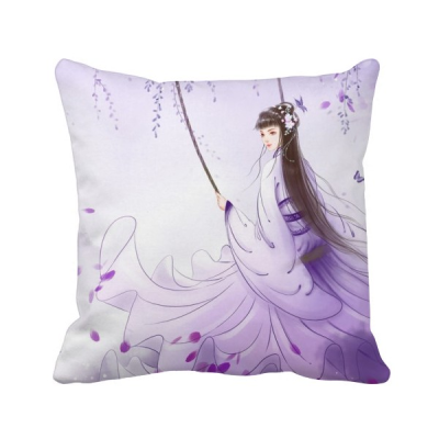 Under Wisteria Chinese Style Watercolor Polyester Toss Throw Pillow Square Cushion Gift
Under Wisteria Chinese Style Watercolor Polyester Toss Throw Pillow Square Cushion Gift