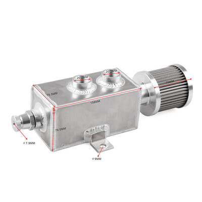 Ryanstar Racing High Quality 1L Polished Aluminum Oil Catch Can Tank with breather and drain tap 1LT baffled
Ryanstar Racing High Quality 1L Polished Aluminum Oil Catch Can Tank with breather and drain tap 1LT baffled