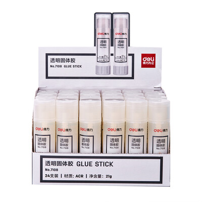 Deli 7108 21g high viscosity manual solid glue solid glue stick solid glue manual glue 24 sticks