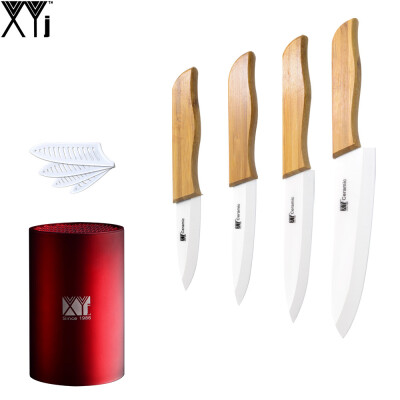 

3 - 4 - 5 - 6 "керамические ножи глобальной кухонный нож стоят белые лезвие бамбук обрабатывать кухонные ножи xyj бренд красоты но