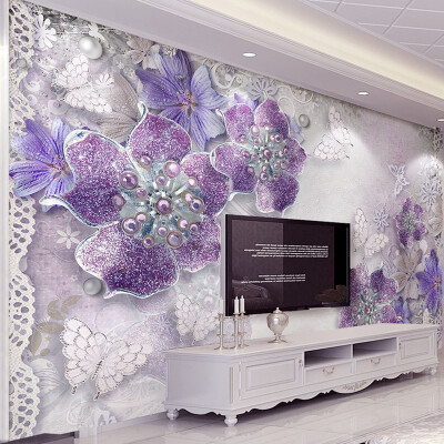 High Quality Custom 3D Stereoscopic Purple Flowers Bedroom Wallpaper Designs TV Backdrop Wall Mural Modern Home Decor Wall Paper
High Quality Custom 3D Stereoscopic Purple Flowers Bedroom Wallpaper Designs TV Backdrop Wall Mural Modern Home Decor Wall Paper