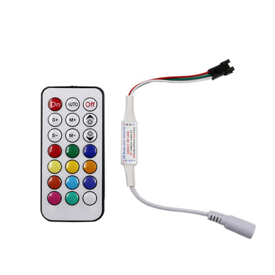 RF 14key 21key DIY mini little led pixel strip light controller for WS2811 SK6812 WS2812B 6803 1903 with remote controller
RF 14key 21key DIY mini little led pixel strip light controller for WS2811 SK6812 WS2812B 6803 1903 with remote controller