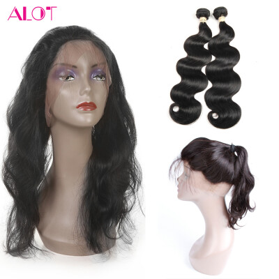 Alot Brazilian Body Wave Virgin Hair 2 Bundles with Lace Frontal Closure&Baby Hair Brazilian Human Hair Weave with Frontal Clo
Alot Brazilian Body Wave Virgin Hair 2 Bundles with Lace Frontal Closure&Baby Hair Brazilian Human Hair Weave with Frontal Clo