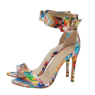 fashion high heels sexy printing sandals for woman wedding party pu shoes fish mouth plus size
fashion high heels sexy printing sandals for woman wedding party pu shoes fish mouth plus size