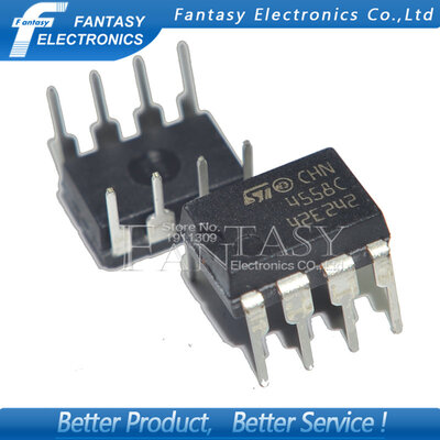 50PCS TJM4558CN DIP8 TJM4558 DIP 4558C TJM4558C new and original IC free shipping.
