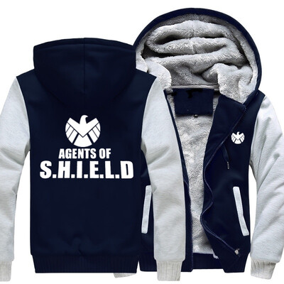 2018 New USA SIZE Men Winter Autumn Hoodies agents of shield pattern Fleece Coat Baseball Uniform Sportswear Jacket wool
2018 New USA SIZE Men Winter Autumn Hoodies agents of shield pattern Fleece Coat Baseball Uniform Sportswear Jacket wool
