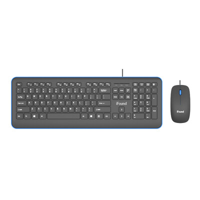 Founder iFound F6101 wired mouse&keyboard set office mouse&keyboard set notebook chocolate key cap keyboard mouse blue gray
Founder iFound F6101 wired mouse&keyboard set office mouse&keyboard set notebook chocolate key cap keyboard mouse blue gray