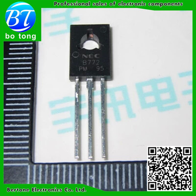 Triode Transistor B772 2SB772 3A/40V PNP Power Triode Pair/Match with D882 (100PCS/Lot)
Triode Transistor B772 2SB772 3A/40V PNP Power Triode Pair/Match with D882 (100PCS/Lot)