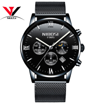 Quartz wristwatches NIBOSI Fashion Brand Luxury Watch Men Waterproof Male Clock Luxury Mesh Band Dress Causal Men Watch Uhren
Quartz wristwatches NIBOSI Fashion Brand Luxury Watch Men Waterproof Male Clock Luxury Mesh Band Dress Causal Men Watch Uhren