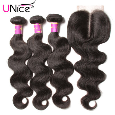 UNICE Hair Brazilian Body Wave Human Hair Bundles With Free Middle Three Part Lace Closure Swiss Lace Virgin Hair Extension
UNICE Hair Brazilian Body Wave Human Hair Bundles With Free Middle Three Part Lace Closure Swiss Lace Virgin Hair Extension