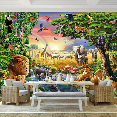 Custom Photo Mural Wallpaper For Wall 3D Cartoon Animal Landscape Wall Paper Roll Kid's Room Living Room Fresco Wall Covering 3D
Custom Photo Mural Wallpaper For Wall 3D Cartoon Animal Landscape Wall Paper Roll Kid's Room Living Room Fresco Wall Covering 3D