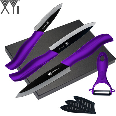 XYj Black Blade Kitchen Ceramic Cooking Knives Paring Utility Slicing Knife + Peeler + Black Hard Paper Gift Box Kitchen Tools
XYj Black Blade Kitchen Ceramic Cooking Knives Paring Utility Slicing Knife + Peeler + Black Hard Paper Gift Box Kitchen Tools