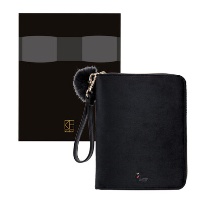 Kinbor gift box zipper A6 handbook notepad embroidery velvet schedule hand book stationery notebook black swan DTB61003-1
Kinbor gift box zipper A6 handbook notepad embroidery velvet schedule hand book stationery notebook black swan DTB61003-1