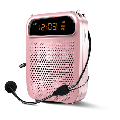 Soaiy -378 Portable Digital Amplifier High-power Bee Bee loudspeaker Teaching Dedicated Teacher Guide Card Player Singing machine Rose gold
Soaiy -378 Portable Digital Amplifier High-power Bee Bee loudspeaker Teaching Dedicated Teacher Guide Card Player Singing machine Rose gold