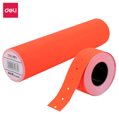 Deli deli 214m × 12mm price paper 10 rolls red 76550