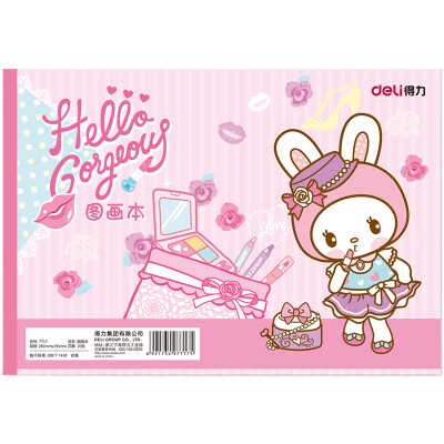 Deli deli 10 280195mm20 page student blank picture book painting this picture painting book Princess powder 7717
Deli deli 10 280195mm20 page student blank picture book painting this picture painting book Princess powder 7717