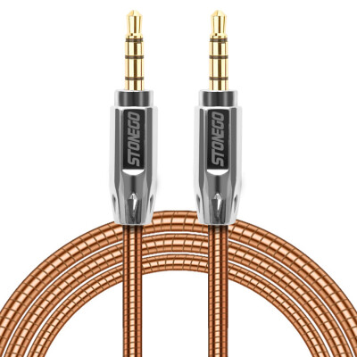 STONEGO 35mm Auxiliary Audio Cable Male to Male Stereo AUX Cable Zinc Alloy Polished Metal Connectors Stainless steel Cord
STONEGO 35mm Auxiliary Audio Cable Male to Male Stereo AUX Cable Zinc Alloy Polished Metal Connectors Stainless steel Cord