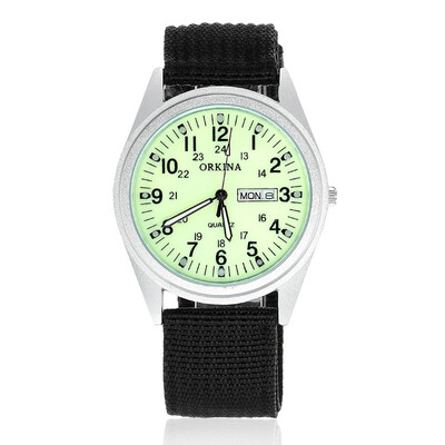 ORKINA P1012 Men's Military Style Double Calendar Watches with Arabic Numerals Dial - Luminous Green + Black
ORKINA P1012 Men's Military Style Double Calendar Watches with Arabic Numerals Dial - Luminous Green + Black