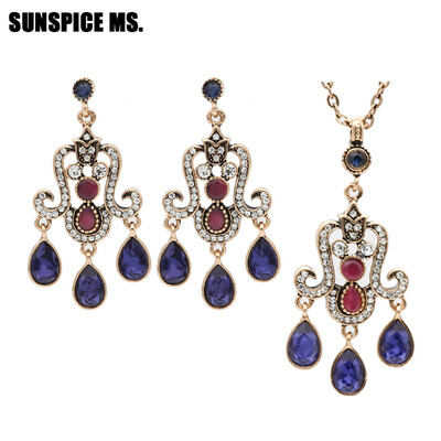 Elegent Turkish Women Long Flower Necklace Earring Jewelry Sets Antique Gold Color Resin Ethnic Jewelry Indian Vintage Bijoux
Elegent Turkish Women Long Flower Necklace Earring Jewelry Sets Antique Gold Color Resin Ethnic Jewelry Indian Vintage Bijoux