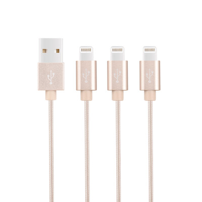 Lightning iPhone Cable, 3Pack (3x 1M) Нейлоновая плетеная синхронизация и зарядный шнур для iPhone, iPad, iPod - Tyrant Gold
Lightning iPhone Cable, 3Pack (3x 1M) Нейлоновая плетеная синхронизация и зарядный шнур для iPhone, iPad, iPod - Tyrant Gold