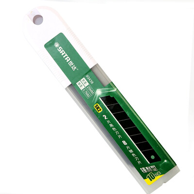 Shida SATA 93438 10 piece set of utility knife blade paper cutter heavy wallpaper blade large 25MM
Shida SATA 93438 10 piece set of utility knife blade paper cutter heavy wallpaper blade large 25MM