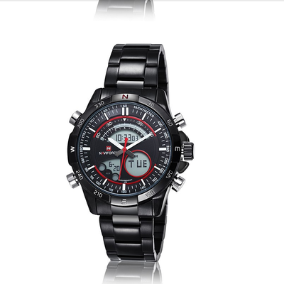 NAVIFORCE 9031 Mens Luxury Brand Black Military Watches Full stainless steel Digital Analog Led Sports Wristwatch
NAVIFORCE 9031 Mens Luxury Brand Black Military Watches Full stainless steel Digital Analog Led Sports Wristwatch
