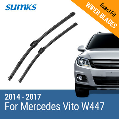 SUMKS Wiper Blades for Mercedes Vito W447 28"&18" 2014 2015 2016 2017 only suitable to left hand drive country
SUMKS Wiper Blades for Mercedes Vito W447 28"&18" 2014 2015 2016 2017 only suitable to left hand drive country