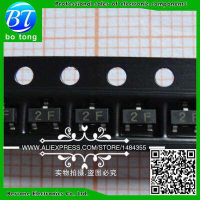 Free shipping 500pcs/Lot MMBT2907 2F MMBT2907ALT1G Transistors PNP 60V 0.8A SOT-23