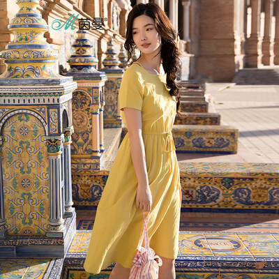 INMAN 2018 summer new net color high waist waist slim long dress female 18821VP02046 yellow
INMAN 2018 summer new net color high waist waist slim long dress female 18821VP02046 yellow