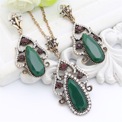 New Turkish Wedding Earrings For Women Antique Gold Color Water Drop Resin Flower Jewelry Indian Bridal Arab Vintage Earrings
New Turkish Wedding Earrings For Women Antique Gold Color Water Drop Resin Flower Jewelry Indian Bridal Arab Vintage Earrings