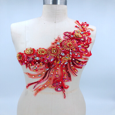 big red lace applique with handsewing beads rhinestones trim sew on patches 4525cm for dress accessory
big red lace applique with handsewing beads rhinestones trim sew on patches 4525cm for dress accessory