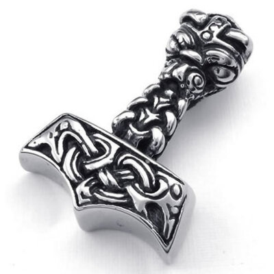 Hpolw Mens Stainless Steel Black High Quality New Arrival Punk Celtic Knot Thors Hammer Pendant Necklace
Hpolw Mens Stainless Steel Black High Quality New Arrival Punk Celtic Knot Thors Hammer Pendant Necklace