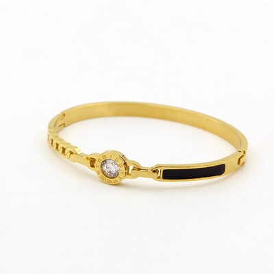 Titanium Steel Bracelet Jewelry Korean Black Epoxy Roman Number Bracelet Single Diamond Bracelet for Men&Women
Titanium Steel Bracelet Jewelry Korean Black Epoxy Roman Number Bracelet Single Diamond Bracelet for Men&Women