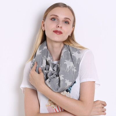 Scarves For Women Voile Infinity Collar Ring Scarf Reindeer Elk Print Luxury Brand Scarves JeouLy Echarpes Foulards Femme
Scarves For Women Voile Infinity Collar Ring Scarf Reindeer Elk Print Luxury Brand Scarves JeouLy Echarpes Foulards Femme