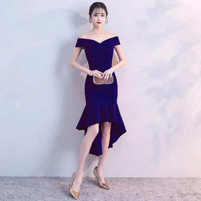 Toast clothing bride spring summer fishtail long paragraph word sexy engagement dignified dress evening dress
Toast clothing bride spring summer fishtail long paragraph word sexy engagement dignified dress evening dress