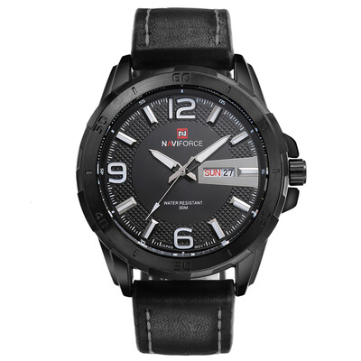 NAVIFORCE 9055 Men Leather Belt Watches Quartz 30m Waterproof Male Sports Wristwatch
NAVIFORCE 9055 Men Leather Belt Watches Quartz 30m Waterproof Male Sports Wristwatch
