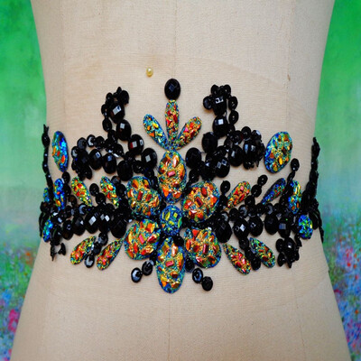 hand made dazlling black sew on Rhinestones applique crystals patches 309cm for top dress skirt belt
hand made dazlling black sew on Rhinestones applique crystals patches 309cm for top dress skirt belt