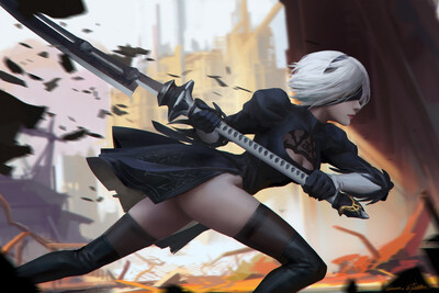 anime yorha unit no 2 type b nier automata ichao living room home art decor fabric posters prints
anime yorha unit no 2 type b nier automata ichao living room home art decor fabric posters prints