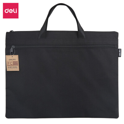 Deli deli double-layer transaction bag zipper bag portable business conference bag 3929cm black 5840
Deli deli double-layer transaction bag zipper bag portable business conference bag 3929cm black 5840