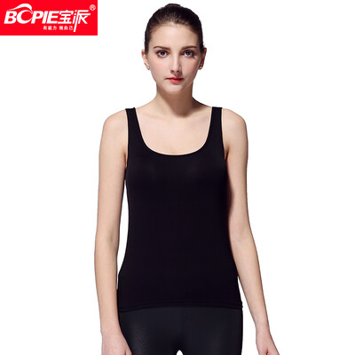 Baopai BOPIE camisole female integrated with chest pad without steel ring BRA vest female wearing outer sports bottoming shirt black - regular section
Baopai BOPIE camisole female integrated with chest pad without steel ring BRA vest female wearing outer sports bottoming shirt black - regular section