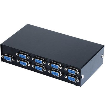 Ferguson (cabos) F039 HD VGA 8-port switcher eight in 8 out 1 out VGA video switcher share distributor
Ferguson (cabos) F039 HD VGA 8-port switcher eight in 8 out 1 out VGA video switcher share distributor