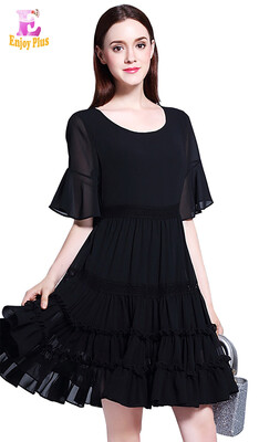 L XL XXL 3XL 4XL 5XL plus size office chiffon new summer 2017 black dress women big size short sleeve elegant a line midi lady
L XL XXL 3XL 4XL 5XL plus size office chiffon new summer 2017 black dress women big size short sleeve elegant a line midi lady