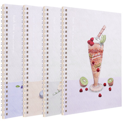 Deli deli 4 B560 afternoon tea coils spiral notebook student soft copybook notebook LB560-4
Deli deli 4 B560 afternoon tea coils spiral notebook student soft copybook notebook LB560-4