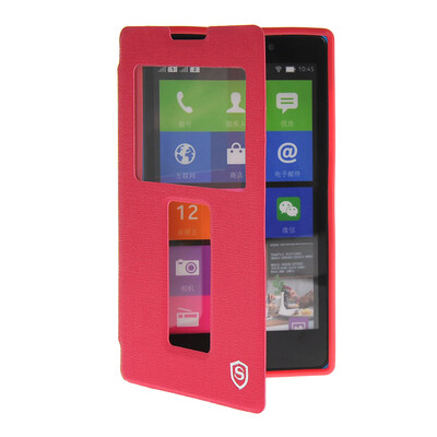 MOONCASE View Window Leather Side Flip Pouch Stand Shell Back Case Cover for Nokia Hot pink
MOONCASE View Window Leather Side Flip Pouch Stand Shell Back Case Cover for Nokia Hot pink