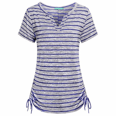 Try Everything Fashion Short Sleeves Striped Shirts Women 2018 Cotton Blouse Women Summer V Neck Casual Ladies Elastic T-Shirt
Try Everything Fashion Short Sleeves Striped Shirts Women 2018 Cotton Blouse Women Summer V Neck Casual Ladies Elastic T-Shirt